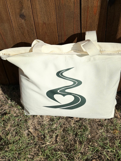Embroidered Canvas Tote