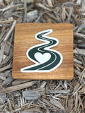 Road & Heart Sticker
