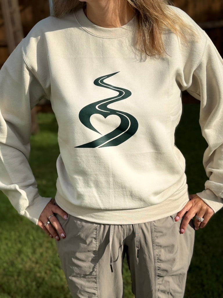 Road & Heart Sweatshirt — Oatmeal