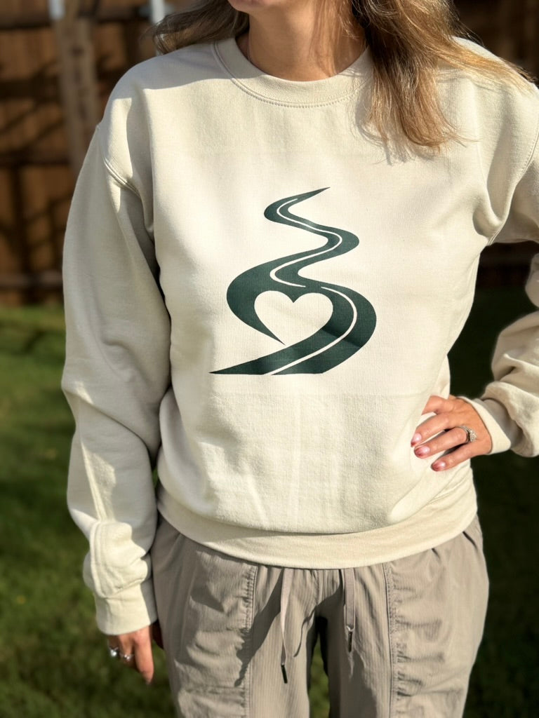 Road & Heart Sweatshirt — Oatmeal