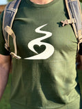 Road & Heart Tee — Forest Green